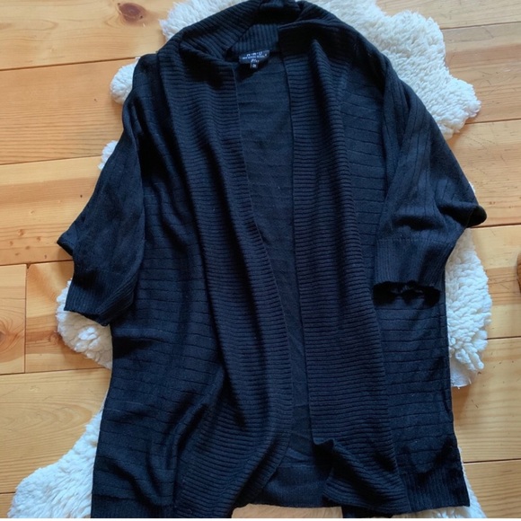 2/$40 New Woman Designs 2X, Black Cardigan - Picture 2 of 6